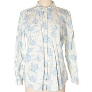 Old Navy Light blue floral button up